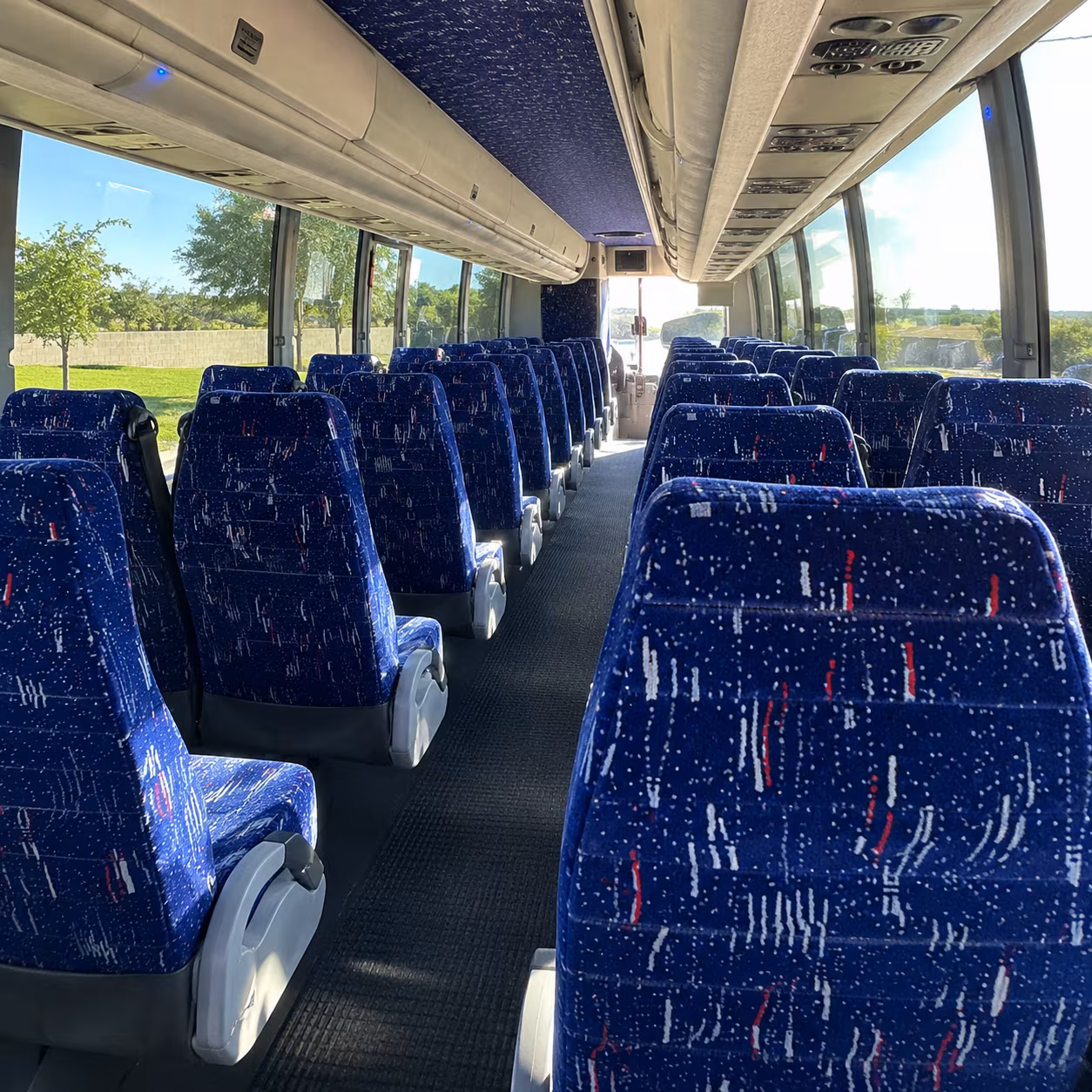 flower mound bus rental service area