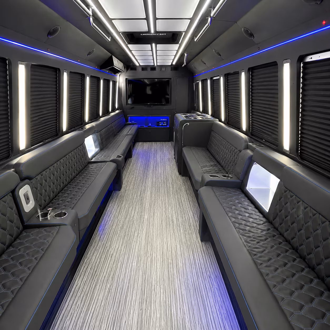 flower mound party bus rentals inside