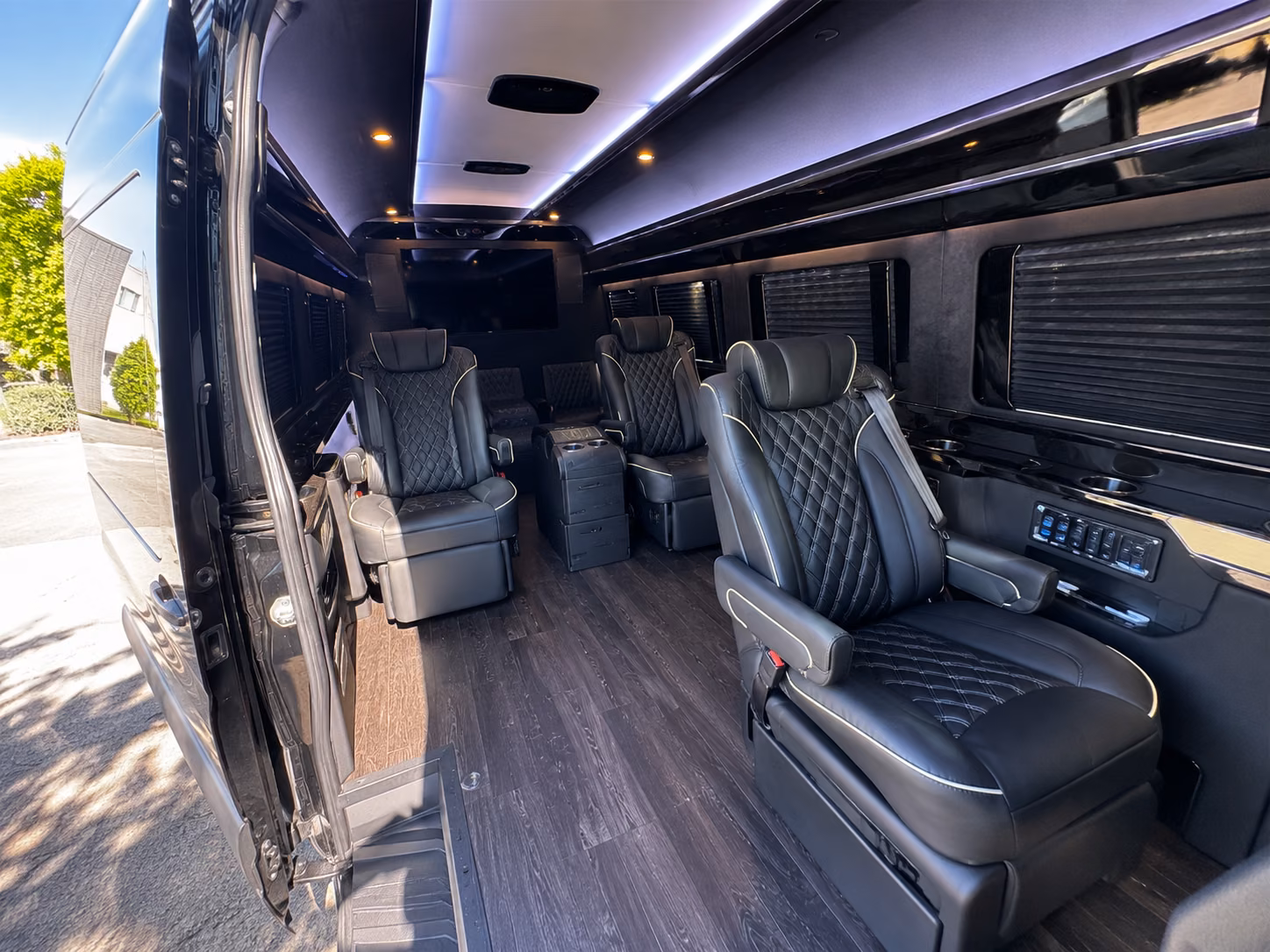flower mound wedding transportation onboard seating